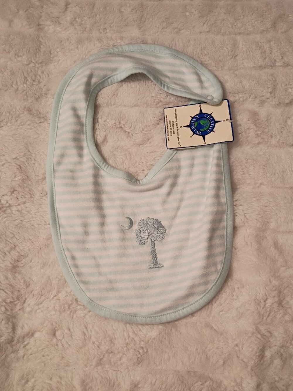 Creative Knitwear Palmetto Moon Bib NWT
